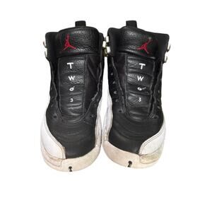 Air Jordan 12 Retro GS “Playoff” 2022 Size 5Y Black White Red